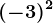 (-3)^2