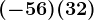 (-56)+(+32)