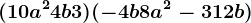 (10a^2+4b+3)+(-4b+8a^2-3+12b)