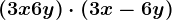 (3x+6y)\cdot (3x-6y)