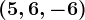 (5,6,-6)
