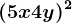 (5x+4y)^2