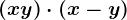 (x+y)\cdot (x-y)