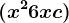 (x^2+6x+c)