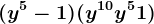(y^5-1)(y^1^0+y^5+1)