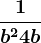 \frac1b^2+4b