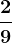 \frac29