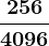 \frac2564096