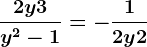 \frac2y+3y^2-1=-\frac12y+2