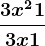 \frac3x^2+13x+1