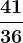 \frac4136