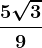 \frac5\sqrt39