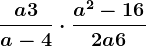 \fraca+3a-4\cdot \fraca^2-162a+6