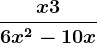 \fracx+36x^2-10x