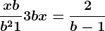 \fracx+bb^2+1+3bx=\frac2b-1