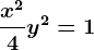 \fracx^24+y^2=1