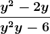 \fracy^2-2yy^2+y-6