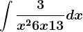 \int \frac3x^2+6x+13dx