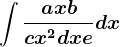 \int \fracax+bcx^2+dx+edx