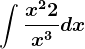 \int \fracx^2+2x^3dx