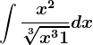 \int \fracx^2\sqrt[3]x^3+1dx
