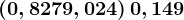 \left ( 0,827+9,024\right )+0,149