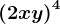 \left ( 2x+y \right )^4