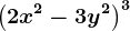 \left ( 2x^2-3y^2 \right )^3