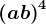 \left ( a+b \right )^4