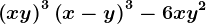 \left ( x+y \right )^3+\left ( x-y \right )^3-6xy^2