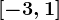 \left [ -3,1 \right ]