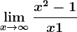 \limx--> +\infty\fracx^2-1x+1