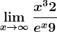 \limx--> +\infty\fracx^3+2e^x+9