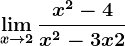 \limx--> 2\fracx^2-4x^2-3x+2