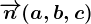 \overrightarrown(a,b,c)