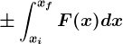 \pm \intxi^xfF(x)dx