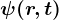 \psi (r,t)