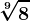 \sqrt[9]8