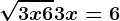 \sqrt3x+6+3x=6