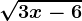 \sqrt3x-6