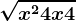 \sqrtx^2+4x+4