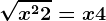 \sqrtx^2+2=x+4