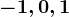 -1,0,1