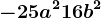 -25a^2+16b^2