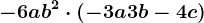 -6ab^2\cdot (-3a+3b-4c)