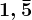 1,\bar5