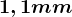 1,1mm