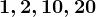 1,2,10,20