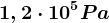 1,2\cdot 10^5 Pa
