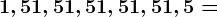 1,5+1,5+1,5+1,5+1,5+1,5=